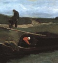 Peat Boat with Two Figures