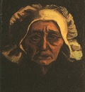 head of an old peasant woman with white cap version