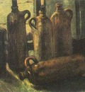 Still Life with Five Bottles