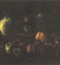 Still Life with a Basket of Apples and Two Pumpkins