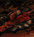 Still Life with Mussels and Shrimps