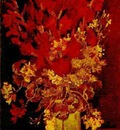 Vase with Gladioli and Carnations
