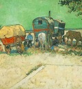 Encampment of Gypsies with Caravans