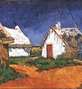 Three White Cottages in Saintes Maries