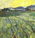 Enclosed Field with Rising Sun