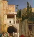 Alexandre Gabriel Decamps Before A Mosque