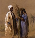 Amedeo Preziosi An Egyptian Man And His Wife