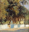 Edwin Lord Weeks Street Scene In Bombay