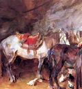 John Singer Sargent Arab Stable