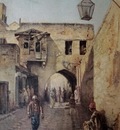 Leonardo De Mango A Street Scene