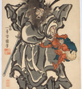 Shohki The Demon Queller by Utagawa Kuniyoshi