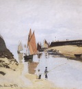 Entrance to the Port of Trouville [1870]