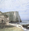 The Cliff at Etretat after a Storm [1870]