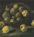 still life with basket of apples, nuenen