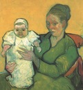 mother roulin with her baby, arles