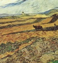 campo with ploughman and mill, saint remy