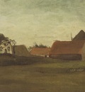 Farmhouses near Haia, Dusk Weather1883