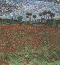 field with poppies, auvers sur oise