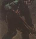 male peasant digging, nuenen