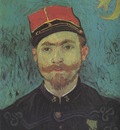 portrait of millet, 2nd lieutenant of the zouaves, arles