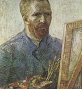 self portrait in front of the easel, paris 1887