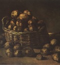 still life with basket of potatoes, nuenen