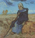 the shepherdess as millet , saint remy
