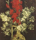 vase with gladioli and carnations, paris