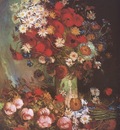 vase with poppies, loios, peonies and chrysanthemums, paris