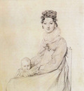 Ingres Madame Alexandre Lethiere born Rosa Meli and her daughter Letizia