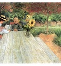 ls Larsson 1903 The first Lesson oil