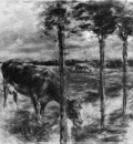 Liebermann Max Drinking cow Sun