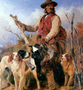 Ansdell Rickard Gamekeeper with dogs Sun