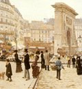 Beraud Jean Le Boulevard St Denis Paris