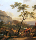 Berchem Nicolaes Wooded landscape Sun