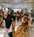 Birger Hugo Artists breakfast in Cafe Ledoyen Sun