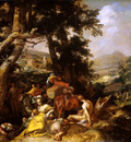 Bloemaert Abraham Landscape with preaching Sun