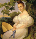 Portrait of a Woman Seated Beneath a Tree