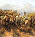 bonheur rosa muleteers crossing the pyrenees