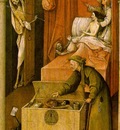 Bosch Death and the miser, ca 1490, 93x31 cm, National Galle