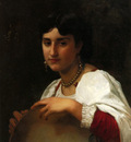 Bouguereau William L italienne au tambourin