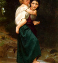 Bouguereau William Le Passage du gue