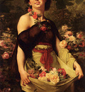 Boulanger Gustave Clarence Rodolphe The Flower Girl