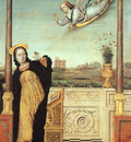 Braccesco The Annunciation, central panel of a triptych, und