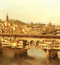Brandeis Antoinetta View Of The Ponte Vecchio Florence