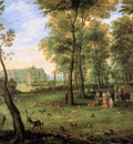 Breughel de Fluwelen Archdukes strolling Sun
