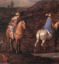 BRUEGHEL Jan the Elder Travellers On The Way detail
