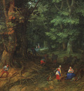 Brueghel Jan the Elder Rest on the Flight to Egypt detail