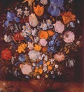 brueghel bouquet in clay vase c1599 or c1607