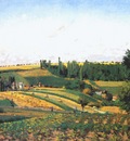 pissarro harvest landscape at pontoise
